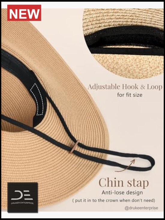 Wide Brim UPF 80 Foldable Packable Floppy Beach Sun Hat main image 5